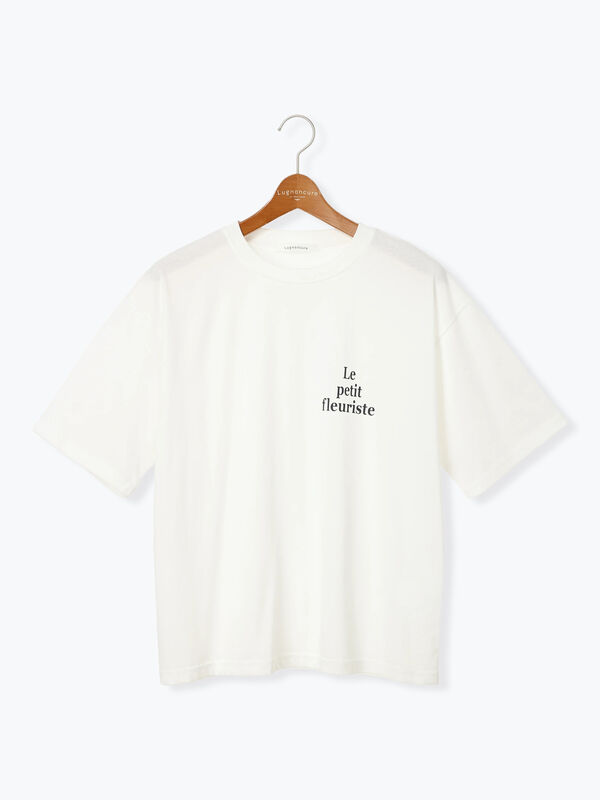 【接触冷感】ワンポイントロゴBIGTシャツ《2025summer catalog item》（オフホワイト）｜Lugnoncure（ルノンキュール）通販