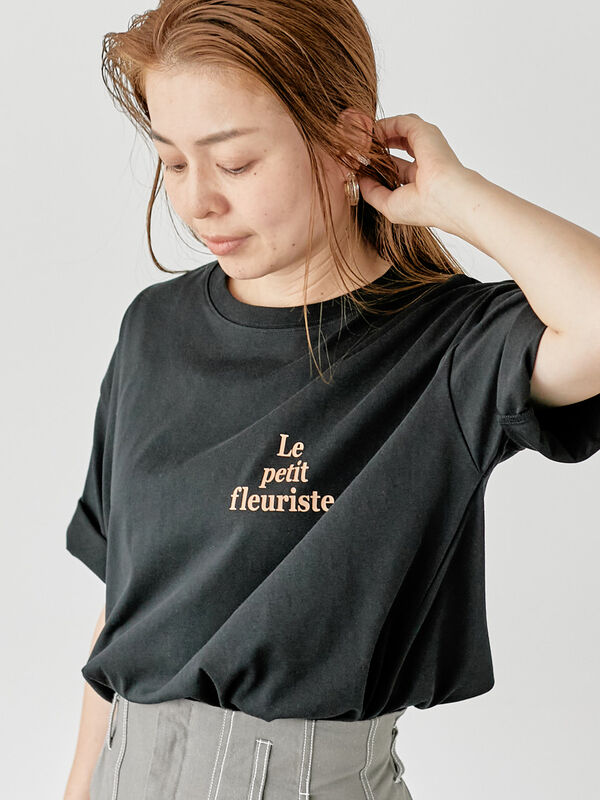 【接触冷感】ワンポイントロゴBIGTシャツ《2025summer catalog item》（ブラック）｜Lugnoncure（ルノンキュール）通販