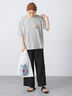 【接触冷感】ワンポイントロゴBIGTシャツ《2025summer catalog item》（オフホワイト/グレー/ブラック）｜Lugnoncure（ルノンキュール）通販