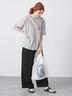 【接触冷感】ワンポイントロゴBIGTシャツ《2025summer catalog item》（オフホワイト/グレー/ブラック）｜Lugnoncure（ルノンキュール）通販