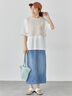 【接触冷感】ワンポイントロゴBIGTシャツ《2025summer catalog item》（オフホワイト/グレー/ブラック）｜Lugnoncure（ルノンキュール）通販