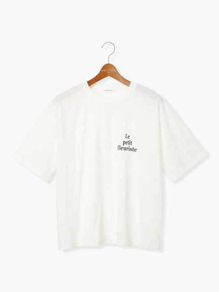 【接触冷感】ワンポイントロゴBIGTシャツ《2025summer catalog item》（オフホワイト/グレー/ブラック）｜Lugnoncure（ルノンキュール）通販