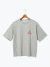 【接触冷感】ワンポイントロゴBIGTシャツ《2025summer catalog item》（オフホワイト/グレー/ブラック）｜Lugnoncure（ルノンキュール）通販