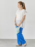 【セルフカット】リブカットパンツ《2025summer catalog item》（ブラック/ベージュ/ブルー）｜Lugnoncure（ルノンキュール）通販