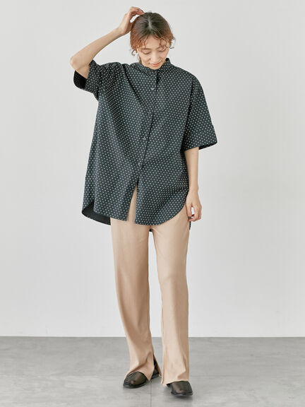 【セルフカット】リブカットパンツ《2025summer catalog item》（ブラック/ベージュ/ブルー）｜Lugnoncure（ルノンキュール）通販