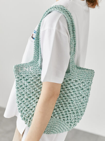 メッシュニットバッグ《2025summer catalog item》（ベージュ/イエロー/ミント）｜Lugnoncure（ルノンキュール）通販