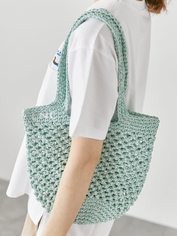 セール】 メッシュニットバッグ《2025summer catalog item》（ベージュ