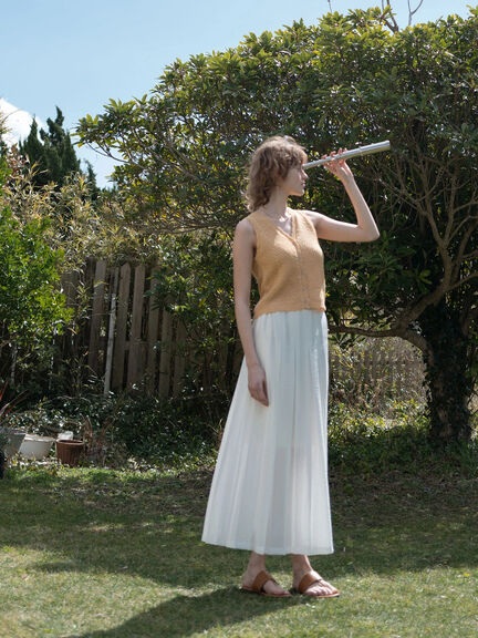 シアータックプリーツスカート《2025summer catalog item シアータックプリーツスカート《2025summer catalog item