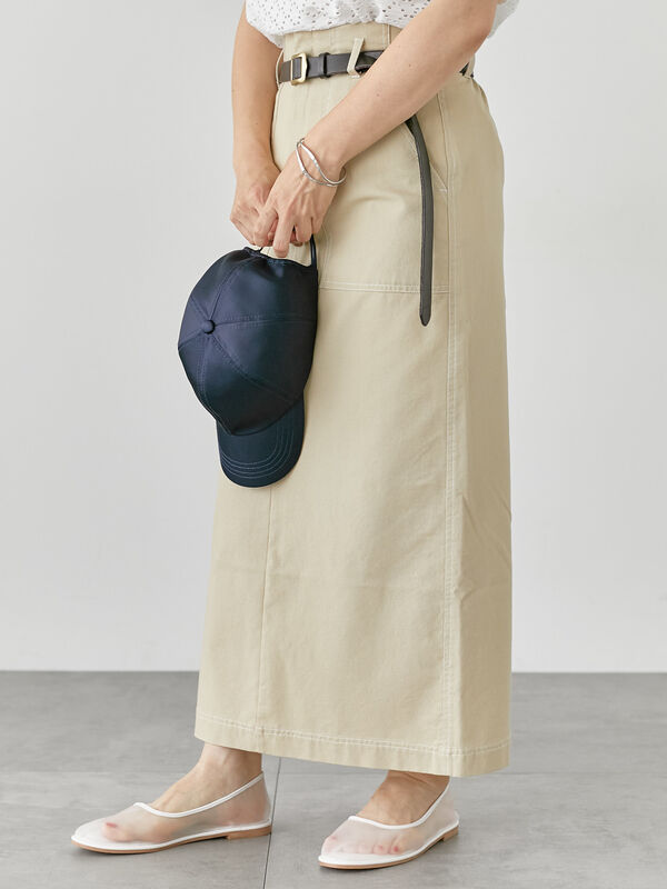 なる様　印半纏のスカート デニムロングスカート | ファッション通販サイト NUGU