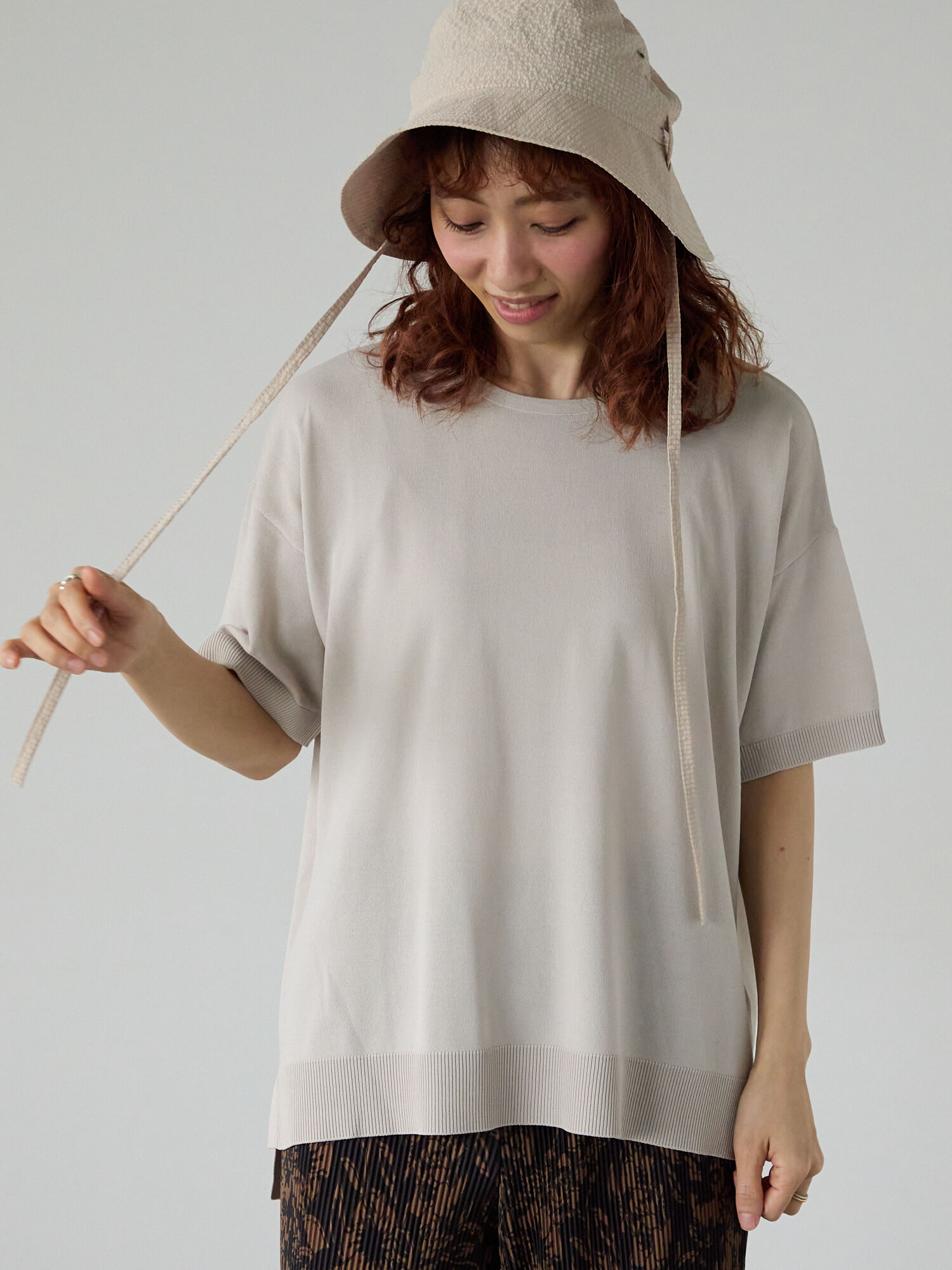美品　フォクシー　半袖ニット　ボーダー　ネイビー　白　38 フォクシー カットソー 半袖 ボーダー柄 38 M ピンク 茶 ブラウン