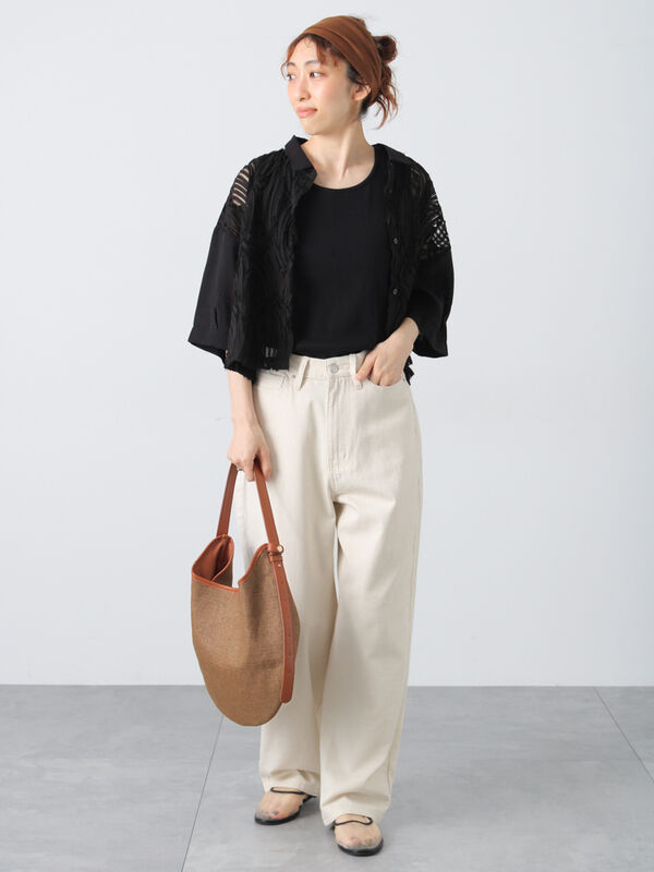 セール】 チュールレース切替シアーシャツ《2025summer catalog item