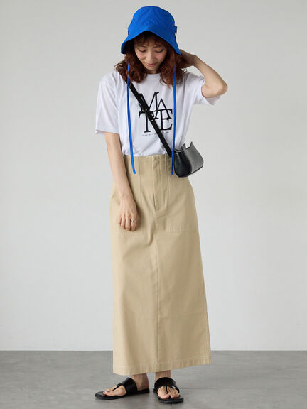 重ねロゴプリントTシャツ《2025summer catalog item》（オフホワイト/ブラック/モカ）｜Lugnoncure（ルノンキュール）通販