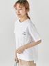 女の子刺繍Tシャツ《2025summer catalog item》（オフホワイト）｜Lugnoncure（ルノンキュール）通販