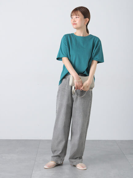 プレーティングバックシャンTシャツ（オフホワイト/チャコールグレー/ブラック/ベージュ/グリーン）｜Lugnoncure（ルノンキュール）通販