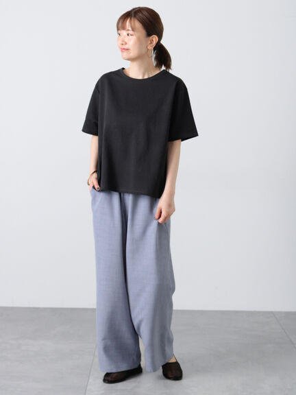 プレーティングバックシャンTシャツ（オフホワイト/チャコールグレー/ブラック/ベージュ/グリーン）｜Lugnoncure（ルノンキュール）通販