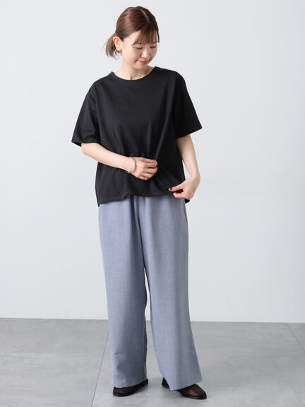 プレーティングバックシャンTシャツ（オフホワイト/チャコールグレー/ブラック/ベージュ/グリーン）｜Lugnoncure（ルノンキュール）通販