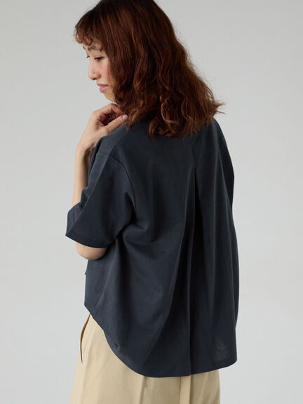プレーティングバックシャンTシャツ（オフホワイト/チャコールグレー/ブラック/ベージュ/グリーン）｜Lugnoncure（ルノンキュール）通販
