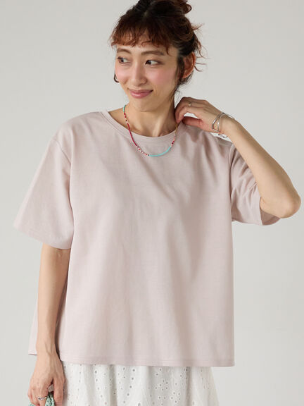 プレーティングバックシャンTシャツ（オフホワイト/チャコールグレー/ブラック/ベージュ/グリーン）｜Lugnoncure（ルノンキュール）通販