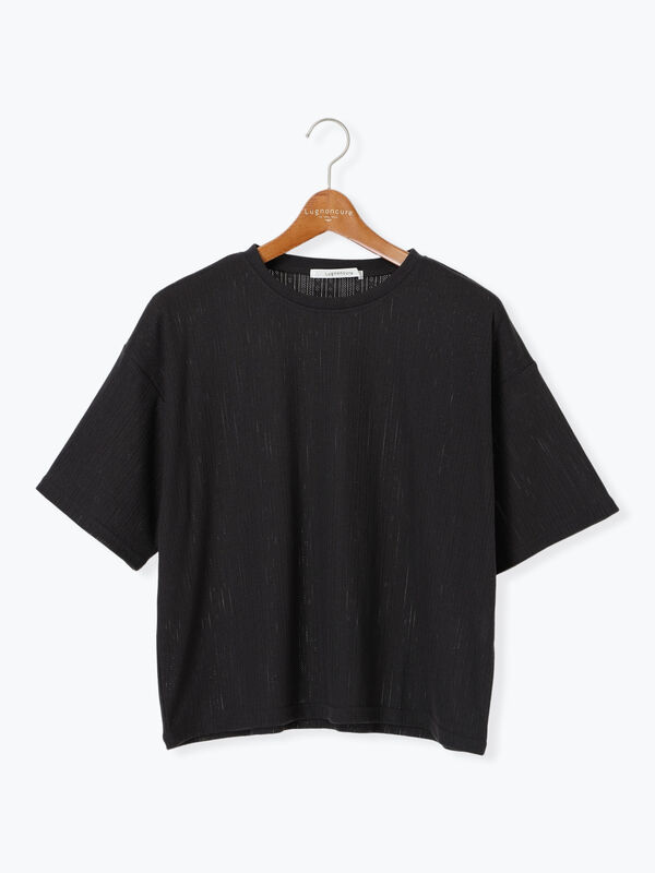 パターンメッシュTシャツ（チャコールグレー）｜Lugnoncure（ルノンキュール）通販