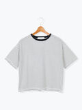 【接触冷感】細ボーダーTシャツ（オフホワイト）｜Lugnoncure（ルノンキュール）通販