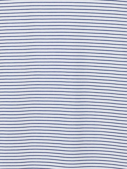 【接触冷感】細ボーダーTシャツ（オフホワイト/ブラック/ブラウン/ブルー）｜Lugnoncure（ルノンキュール）通販
