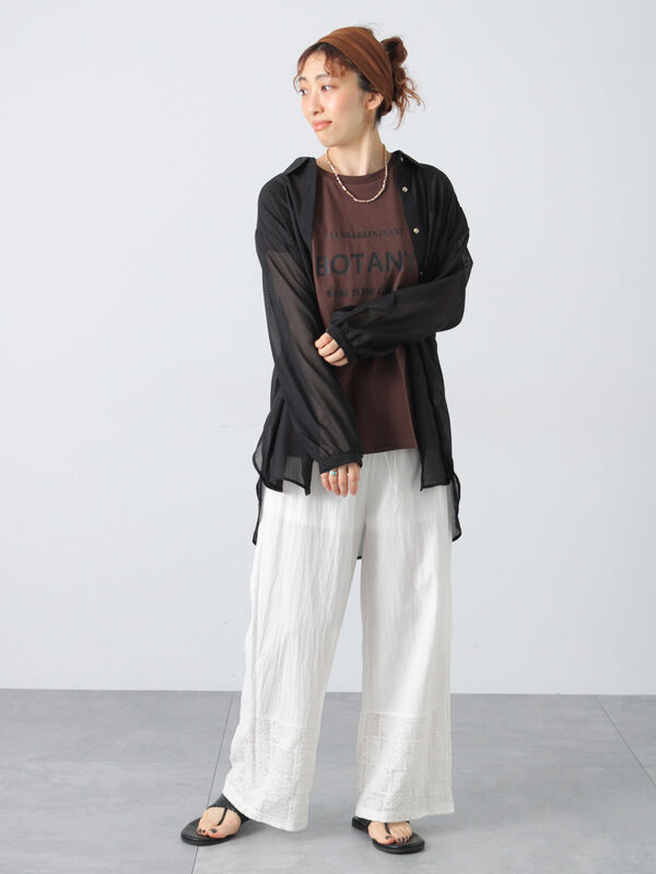juha - 【ラスト1点】【24SS】Oversized Sheer Shirt/オーバー