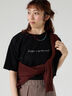 【接触冷感】筆記体ロゴTシャツ（ブラック）｜Lugnoncure（ルノンキュール）通販