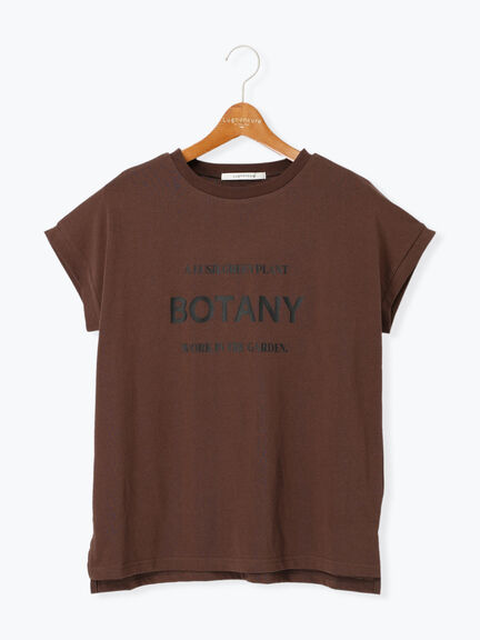 【接触冷感】フロントロゴフレンチスリーブTシャツ（オフホワイト/チャコールグレー/ブラウン）｜Lugnoncure（ルノンキュール）通販