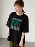 【接触冷感】ビッグロゴリラックスTシャツ（オフホワイト/ブラック/ネイビー）｜Lugnoncure（ルノンキュール）通販