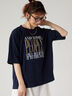 【接触冷感】ビッグロゴリラックスTシャツ（ネイビー）｜Lugnoncure（ルノンキュール）通販
