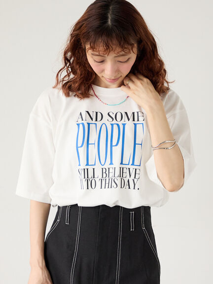 【接触冷感】ビッグロゴリラックスTシャツ（オフホワイト/ブラック/ネイビー）｜Lugnoncure（ルノンキュール）通販