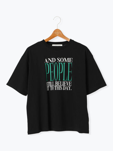 【接触冷感】ビッグロゴリラックスTシャツ（オフホワイト/ブラック/ネイビー）｜Lugnoncure（ルノンキュール）通販