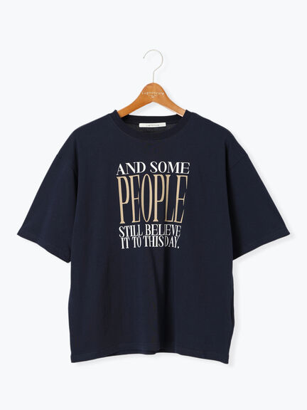 【接触冷感】ビッグロゴリラックスTシャツ（オフホワイト/ブラック/ネイビー）｜Lugnoncure（ルノンキュール）通販