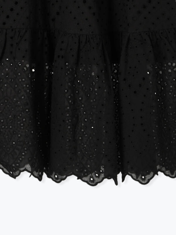 セール】 アイレットレーススカート（オフホワイト/ブラック/グリーン