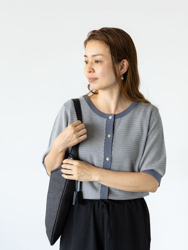 美品　CFCL　ユニセックス　louver cardiganカーディガン　グレー CFCL(シーエフシーエル)の通販 - Seltie セルティ