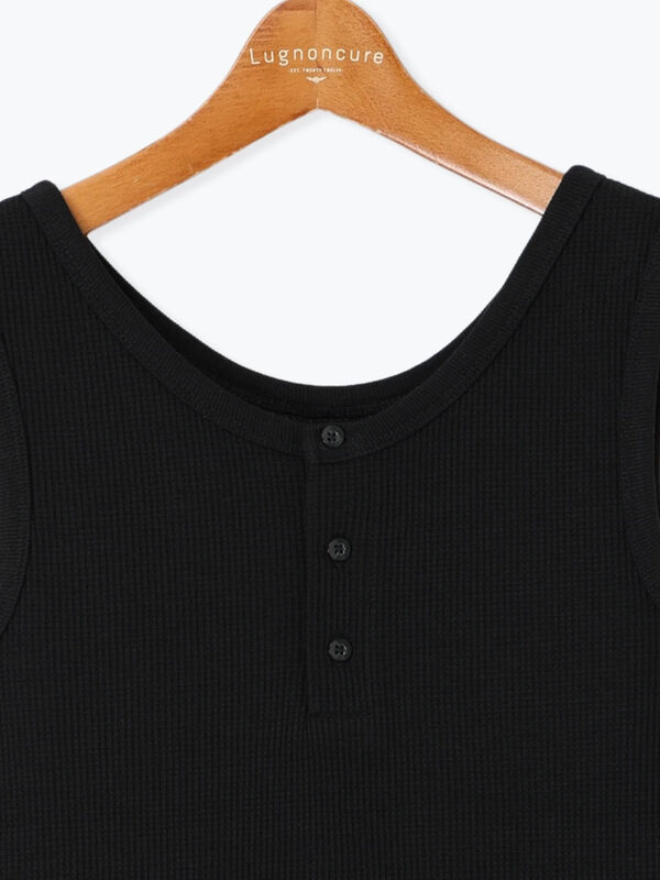 セール】 ワッフルヘンリータンクトップ（オフホワイト