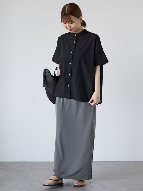 セール】 【イージーケア】無地/柄アソート金釦バンドカラー