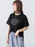 メガネ刺繍Tシャツ（オフホワイト/チャコールグレー/ブラック/ブルー）｜Lugnoncure（ルノンキュール）通販