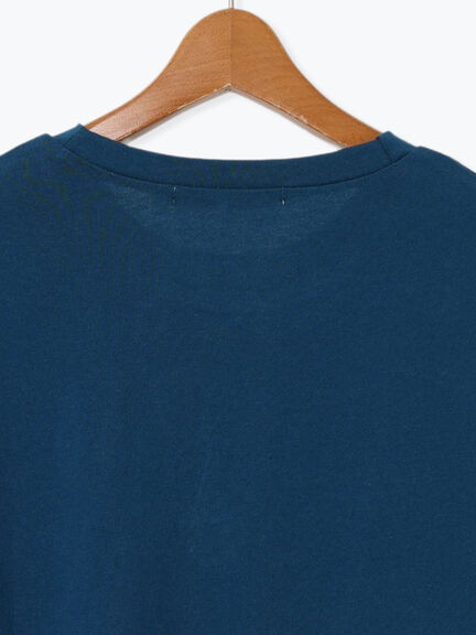 メガネ刺繍Tシャツ（オフホワイト/チャコールグレー/ブラック/ブルー）｜Lugnoncure（ルノンキュール）通販