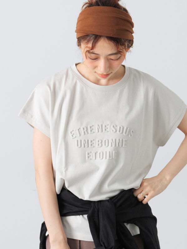 エンボスロゴTシャツ（グレー）｜Lugnoncure（ルノンキュール）通販