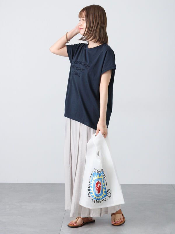 エー・エヌ・エル A.N.L エンボスロゴTシャツ （チャ） エー・エヌ・エル A.N.L エンボスロゴTシャツ （チャ