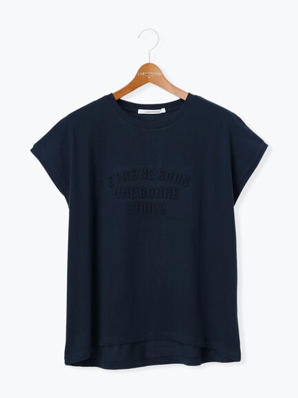エンボスロゴTシャツ（オフホワイト/グレー/ブラック/ネイビー）｜Lugnoncure（ルノンキュール）通販