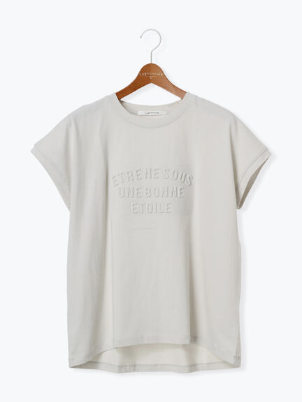 エンボスロゴTシャツ（オフホワイト/グレー/ブラック/ネイビー）｜Lugnoncure（ルノンキュール）通販