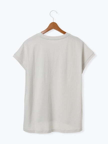 エンボスロゴTシャツ（オフホワイト/グレー/ブラック/ネイビー）｜Lugnoncure（ルノンキュール）通販