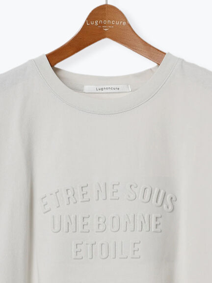エンボスロゴTシャツ（オフホワイト/グレー/ブラック/ネイビー）｜Lugnoncure（ルノンキュール）通販
