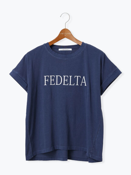 ピグメントロゴプリントTシャツ（チャコールグレー/ブラウン/ネイビー）｜Lugnoncure（ルノンキュール）通販