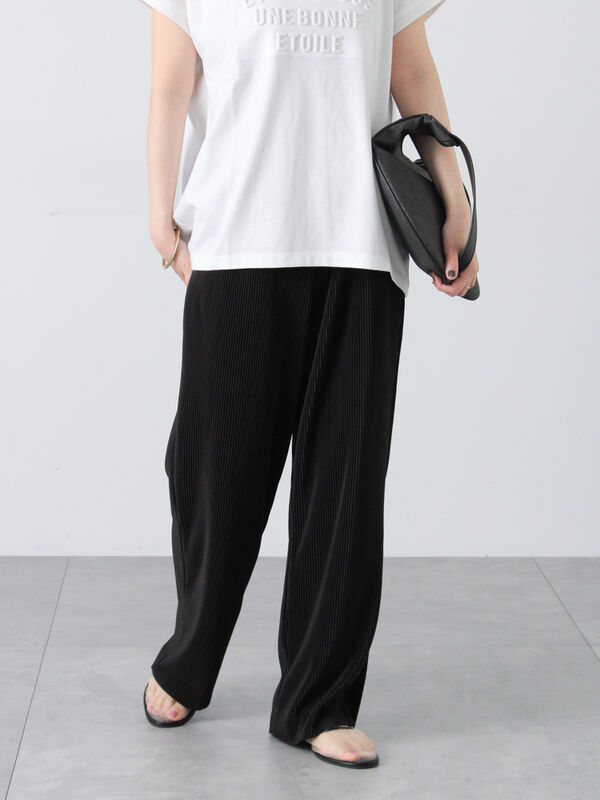 セール】 【セルフカット】無地/柄アソートプリーツパンツ（オフ