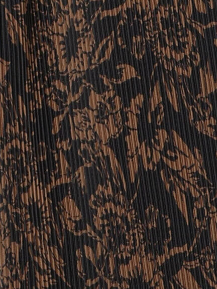 【セルフカット】無地/柄アソートプリーツパンツ（オフホワイト/ブラック/ブラウン/ブルー/ネイビー）｜Lugnoncure（ルノンキュール）通販