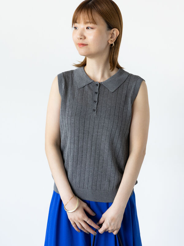 sullen tokyo ニットポロ 90's RIB KNIT POLO SHIRT – SULLEN TOKYO