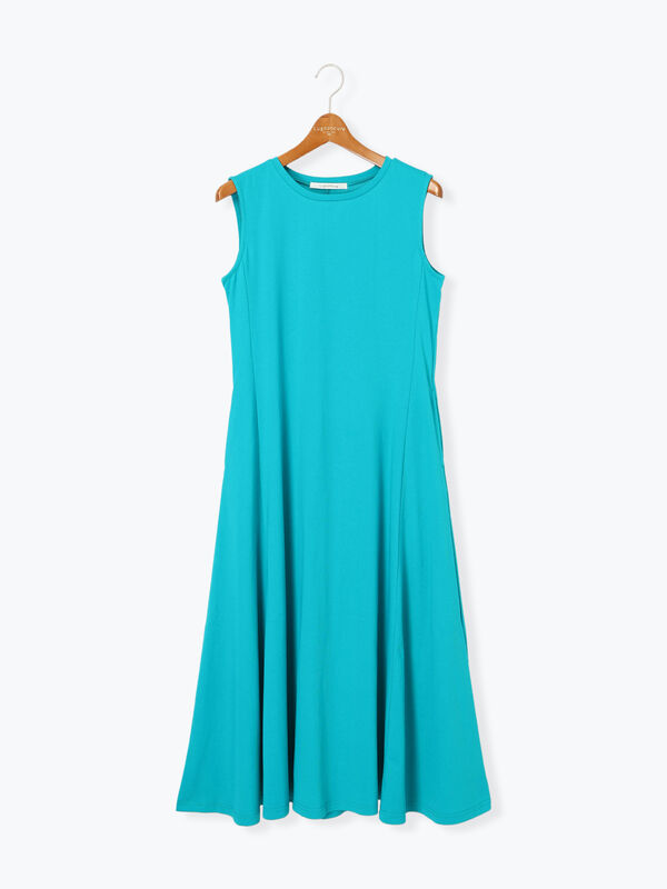 2022年♡美品♡ルネ パール ビジュー ワンピース ノースリーブ ブルー 38 ANGEL R PREMIUM/エンジェルアールプレミアム】マーメイド